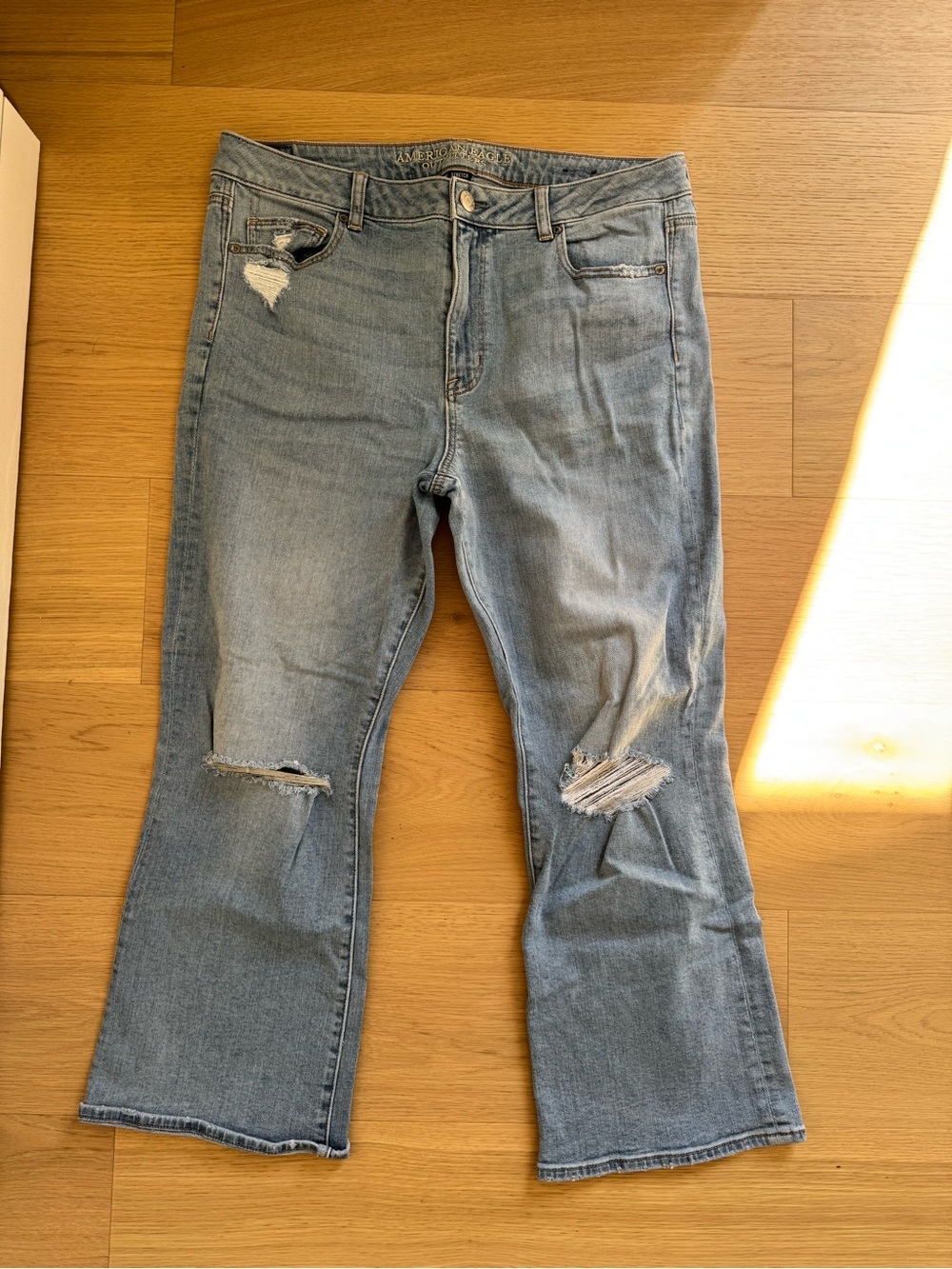 American Eagle Outfitters Light Blue Flare Jeans